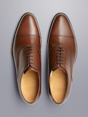 Charles Tyrwhitt Natural Leather Oxford Shoes - Image 4 of 4