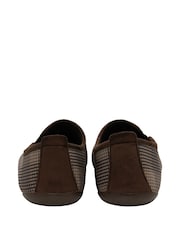 Lotus Brown Check-Print Full Slippers - Image 3 of 4