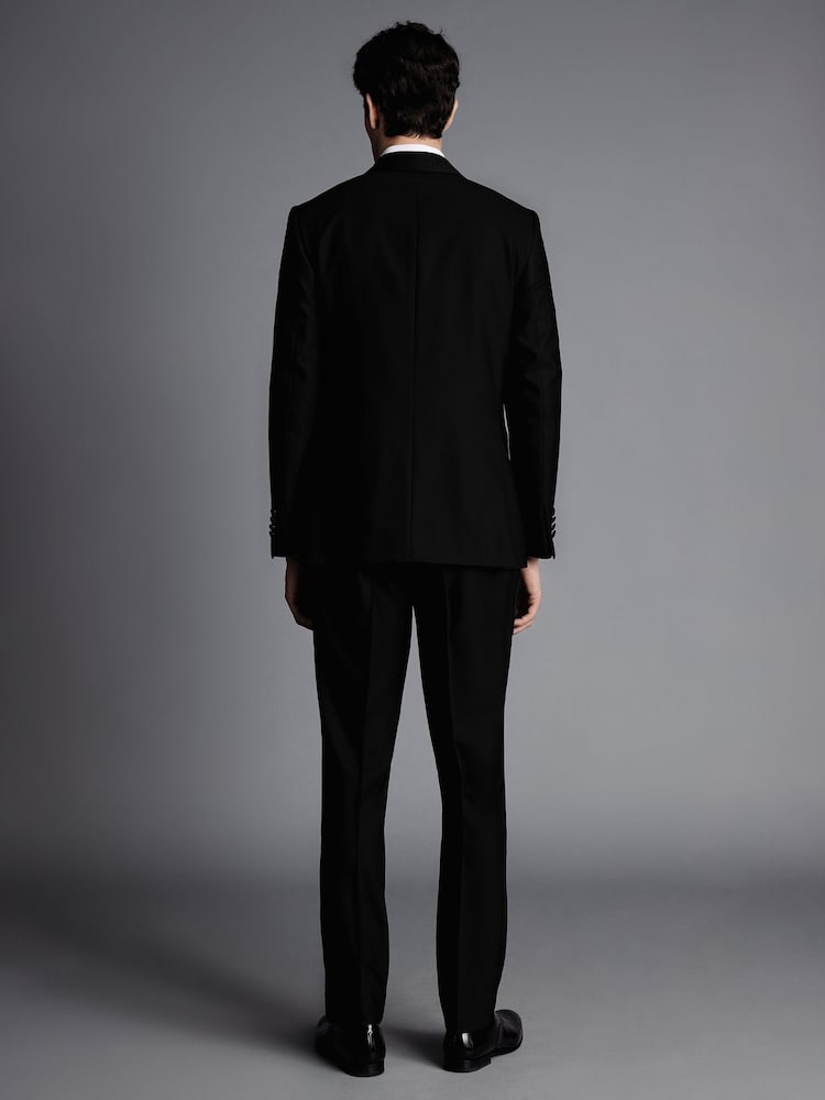Charles Tyrwhitt Black Slim Fit Shawl Lapel Dinner Suit: Jacket - Image 2 of 4