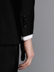Charles Tyrwhitt Black Slim Fit Shawl Lapel Dinner Suit: Jacket - Image 3 of 4