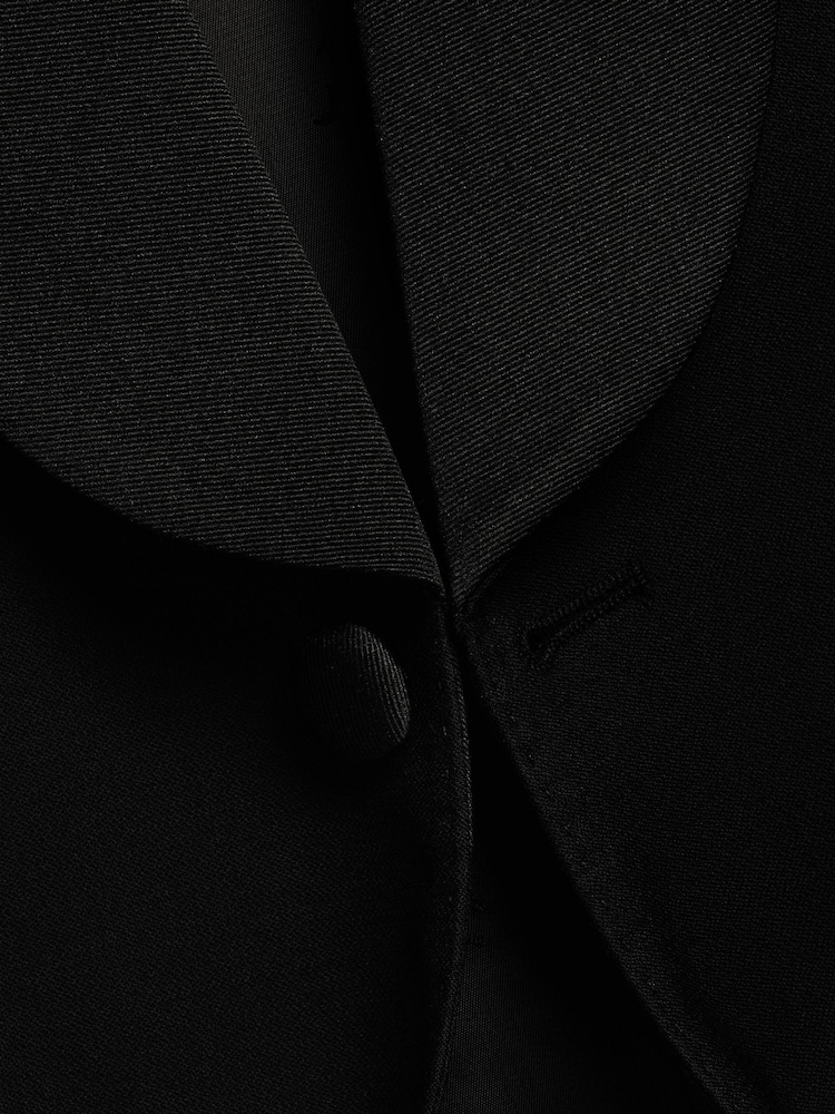 Charles Tyrwhitt Black Slim Fit Shawl Lapel Dinner Suit: Jacket - Image 4 of 4