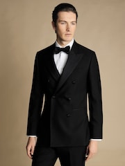Charles Tyrwhitt Black Slim Fit Double Breasted Dinner Suit: Jacket - Image 1 of 5
