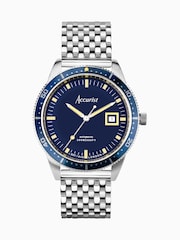 Accurist Mens Silver Tone Dive Automatic Stainless Steel Bracelet 42mm Watch - Image 1 of 6
