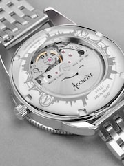 Accurist Mens Silver Tone Dive Automatic Stainless Steel Bracelet 42mm Watch - Image 6 of 6