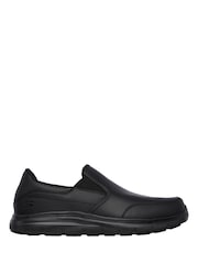 Skechers Black Bronwood Slip Resistant Slip-On Mens Work Shoes - Image 1 of 3