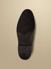 Charles Tyrwhitt Brown Grain Leather Derby Rubber Sole Shoes - Image 4 of 4
