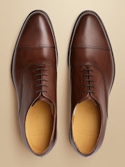 Charles Tyrwhitt Brown Leather Oxford Shoes - Image 3 of 4
