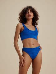 Speedo FLU3NTE Blue Embossed Crocodile Bikini Bottom - Image 1 of 4