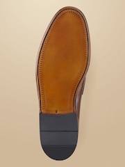 Charles Tyrwhitt Brown Leather Saddle Loafers - Image 3 of 3