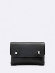 AllSaints Black Stud Card Case Bag - Image 1 of 3