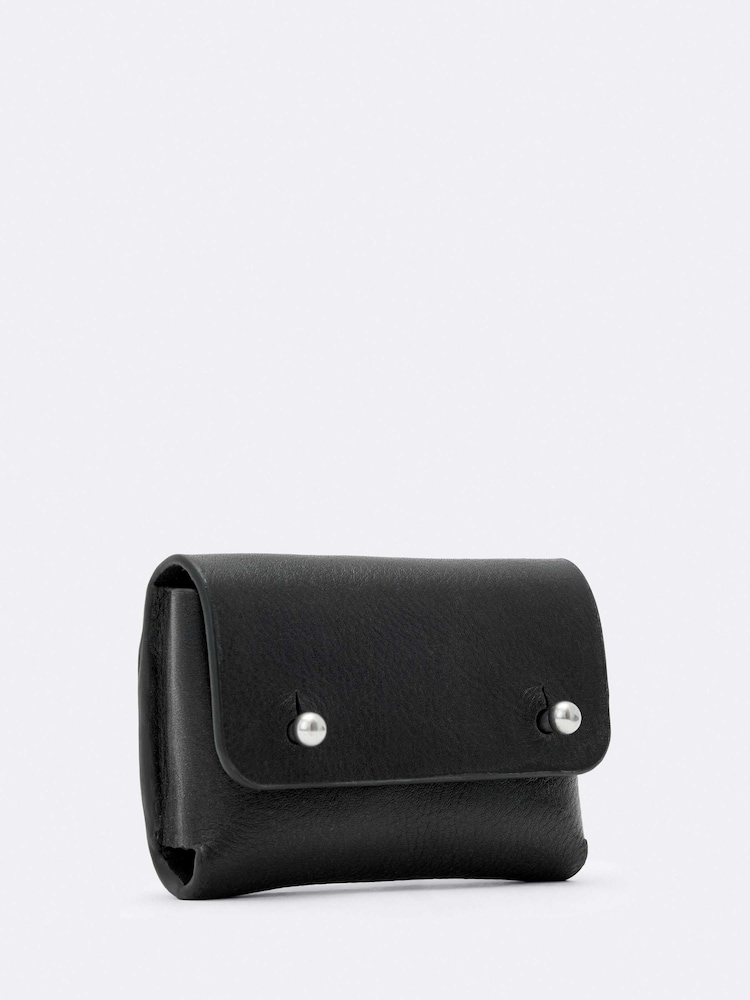 AllSaints Black Stud Card Case Bag - Image 2 of 3