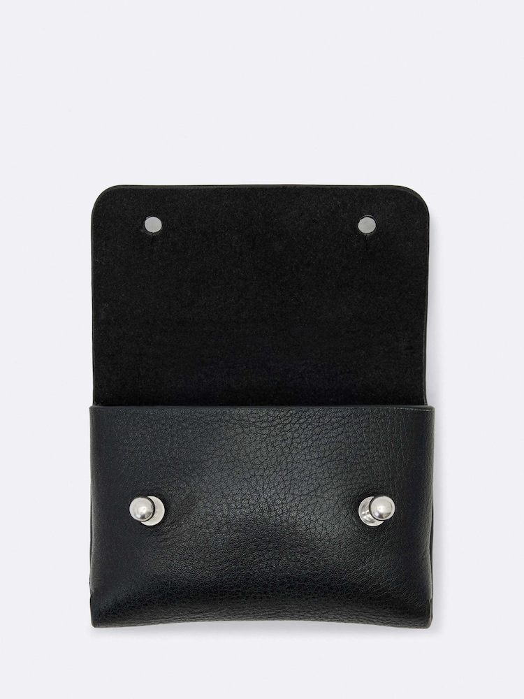 AllSaints Black Stud Card Case Bag - Image 3 of 3