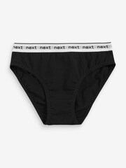 Black/Grey/White Spot/Stripe 7 Pack Bikini Briefs (2-16yrs) - Image 4 of 7