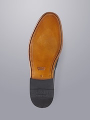 Charles Tyrwhitt Black Leather Saddle Loafers - Image 4 of 4