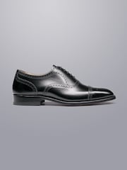 Charles Tyrwhitt Black Leather Oxford Brogues Shoes - Image 1 of 4