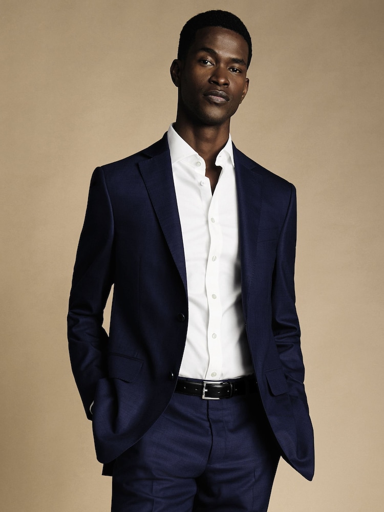 Charles Tyrwhitt ozkega kroja: suknjič Sharkskin Ultimate Performance - Slika 1 iz 5