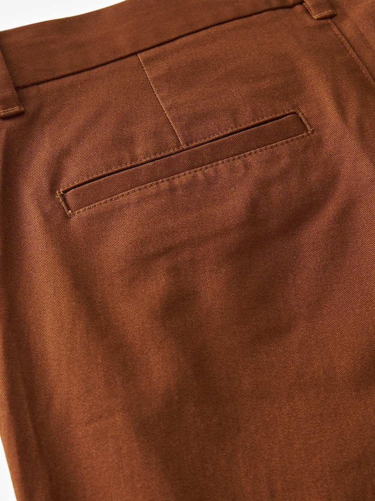 Brown Slim Stretch Chino Trousers - Image 10 of 10