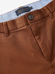Brown Slim Stretch Chino Trousers - Image 7 of 10