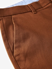 Brown Slim Stretch Chino Trousers - Image 8 of 10