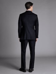 Charles Tyrwhitt Blue Slim Fit Stretch Twill Suit: Jacket - Image 2 of 6