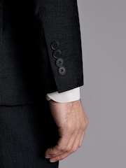 Charles Tyrwhitt Blue Slim Fit Stretch Twill Suit: Jacket - Image 4 of 6