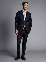 Черный - Charles Tyrwhitt приталенный костюм итальянского класса: пиджак - Изображение 1 из 5