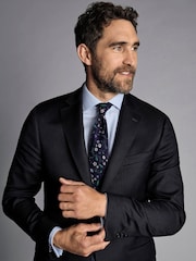 Черный - Charles Tyrwhitt приталенный костюм итальянского класса: пиджак - Изображение 3 из 5