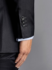 Черный - Charles Tyrwhitt приталенный костюм итальянского класса: пиджак - Изображение 4 из 5