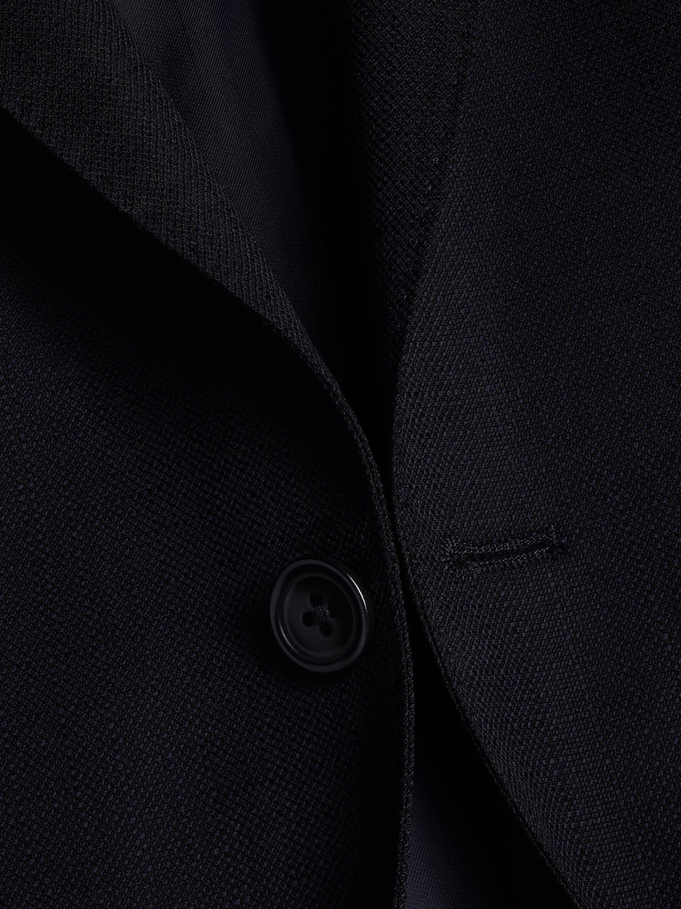 Черный - Charles Tyrwhitt приталенный костюм итальянского класса: пиджак - Изображение 5 из 5