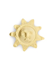 COACH Gold Runway Sun Face Brooch - Image 1 of 3