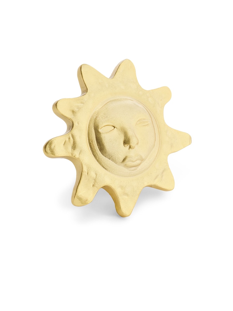 COACH Gold Runway Sun Face Brooch - Image 2 of 3