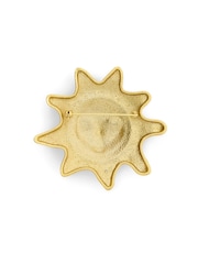 COACH Gold Runway Sun Face Brooch - Image 3 of 3