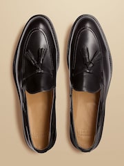 Charles Tyrwhitt Black Leather Tassel Loafers - Image 3 of 4