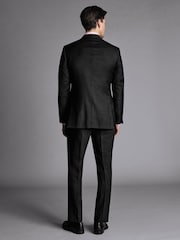 Charles Tyrwhitt Grey Slim Fit Stretch Twill Suit: Jacket - Image 2 of 5
