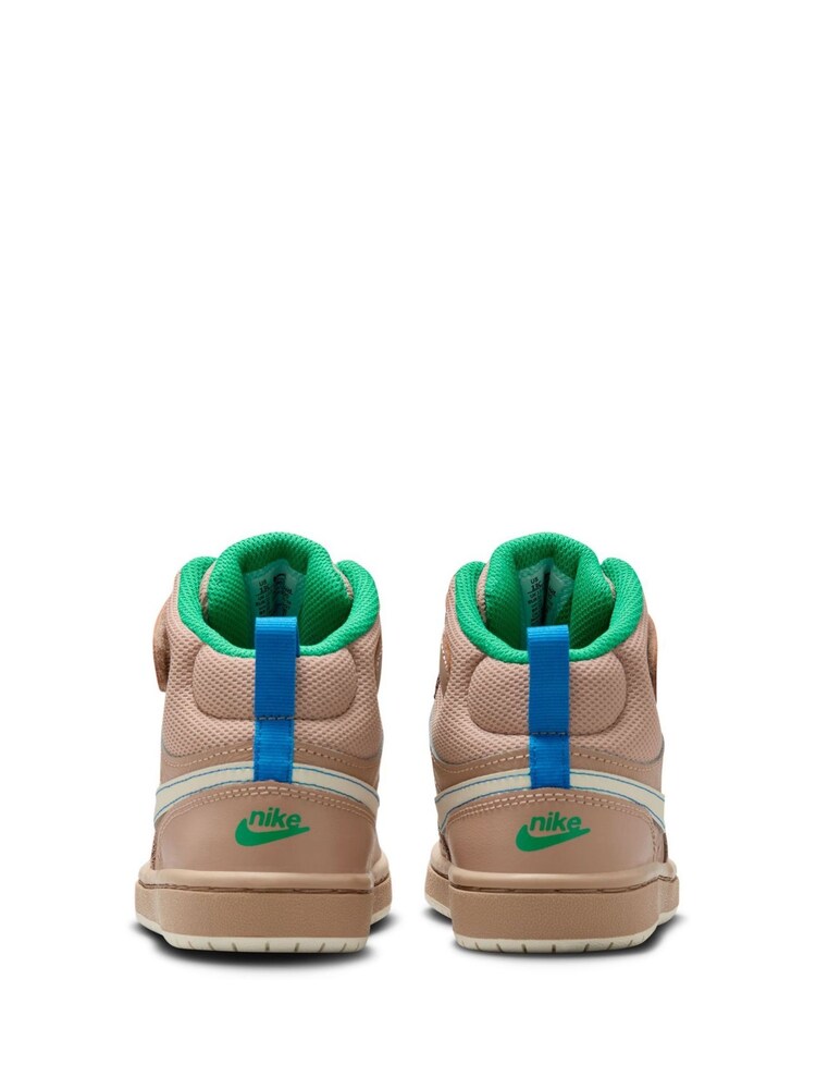 Nike Neutral Junior Court Borough Mid 2 SE Trainers - Image 3 of 9