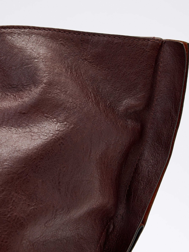 AllSaints Red Lutece Leather Tote - Image 4 of 4 AllSaints Red Lutece Leather Tote - Image 4 of 4