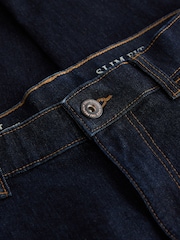 Dark Blue Slim Fit Essential Stretch Jeans - Image 11 of 11