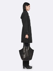 AllSaints Black Leonard Trench Coat - Image 6 of 8