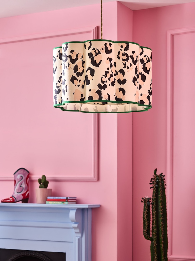 Eleanor Bowmer Cream Leopard Print Easy Fit Light Shade - Image 1 of 4