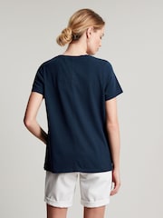 Joules Frankie Navy Blue Crew T-Shirt - Image 2 of 6