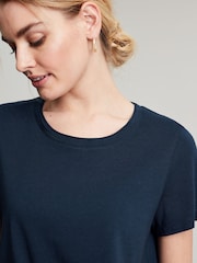 Joules Frankie Navy Blue Crew T-Shirt - Image 4 of 6