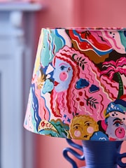 Eleanor Bowmer Blue Goddess Print Table Lamp - Image 3 of 5