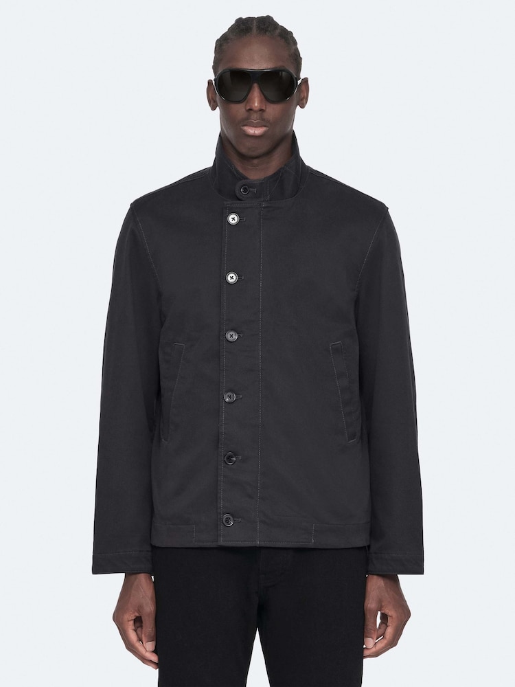 AllSaints Black Enfield Jacket - Image 1 of 8 AllSaints Black Enfield Jacket - Image 1 of 8