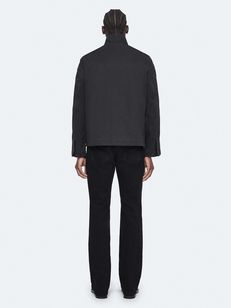 AllSaints Black Enfield Jacket - Image 2 of 8 AllSaints Black Enfield Jacket - Image 2 of 8