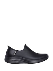 Skechers Black Womens Ultra Flex 3.0 All Smooth Slip In Trainers - Image 1 of 5