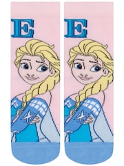 Character Blue Disney Frozen Socks 3 Pack - Image 2 of 5