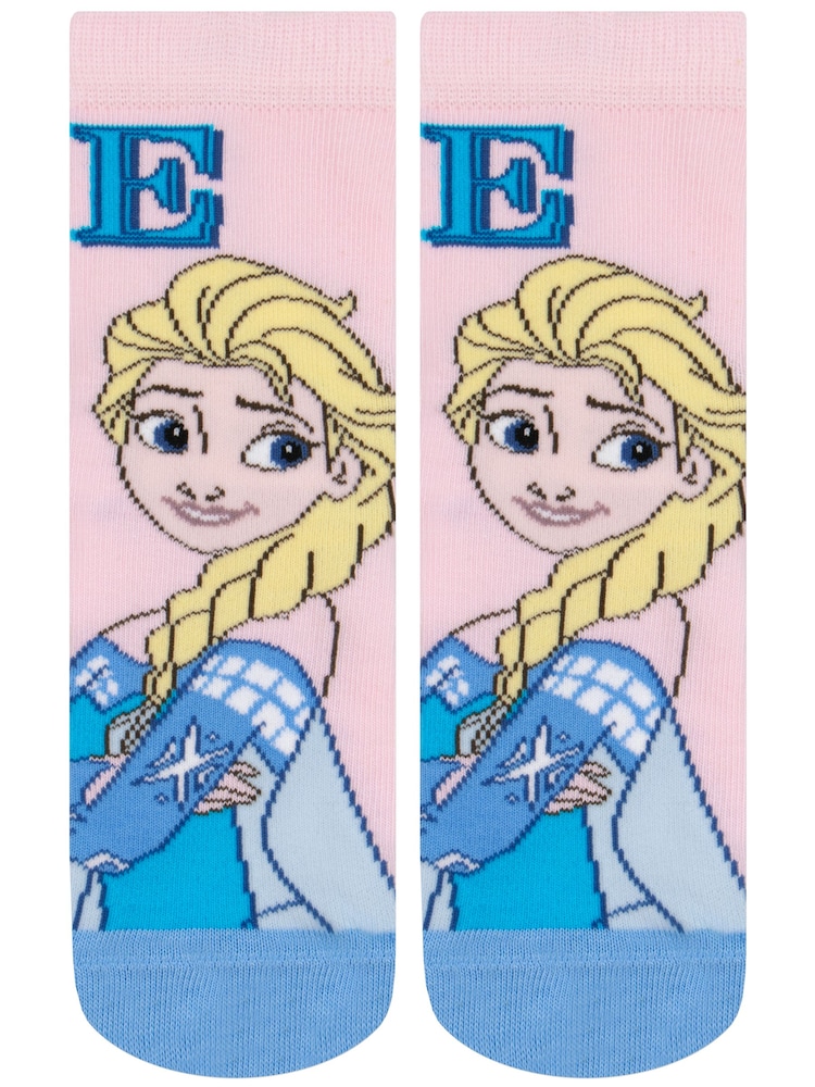Character Blue Disney Frozen Socks 3 Pack - Image 2 of 5 Character Blue Disney Frozen Socks 3 Pack - Image 2 of 5