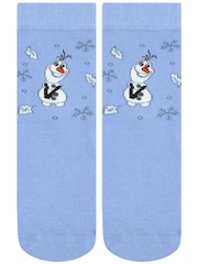 Character Blue Disney Frozen Socks 3 Pack - Image 3 of 5