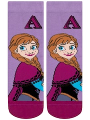 Character Blue Disney Frozen Socks 3 Pack - Image 4 of 5