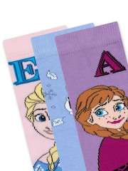 Character Blue Disney Frozen Socks 3 Pack - Image 5 of 5